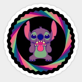 stitch retro Sticker